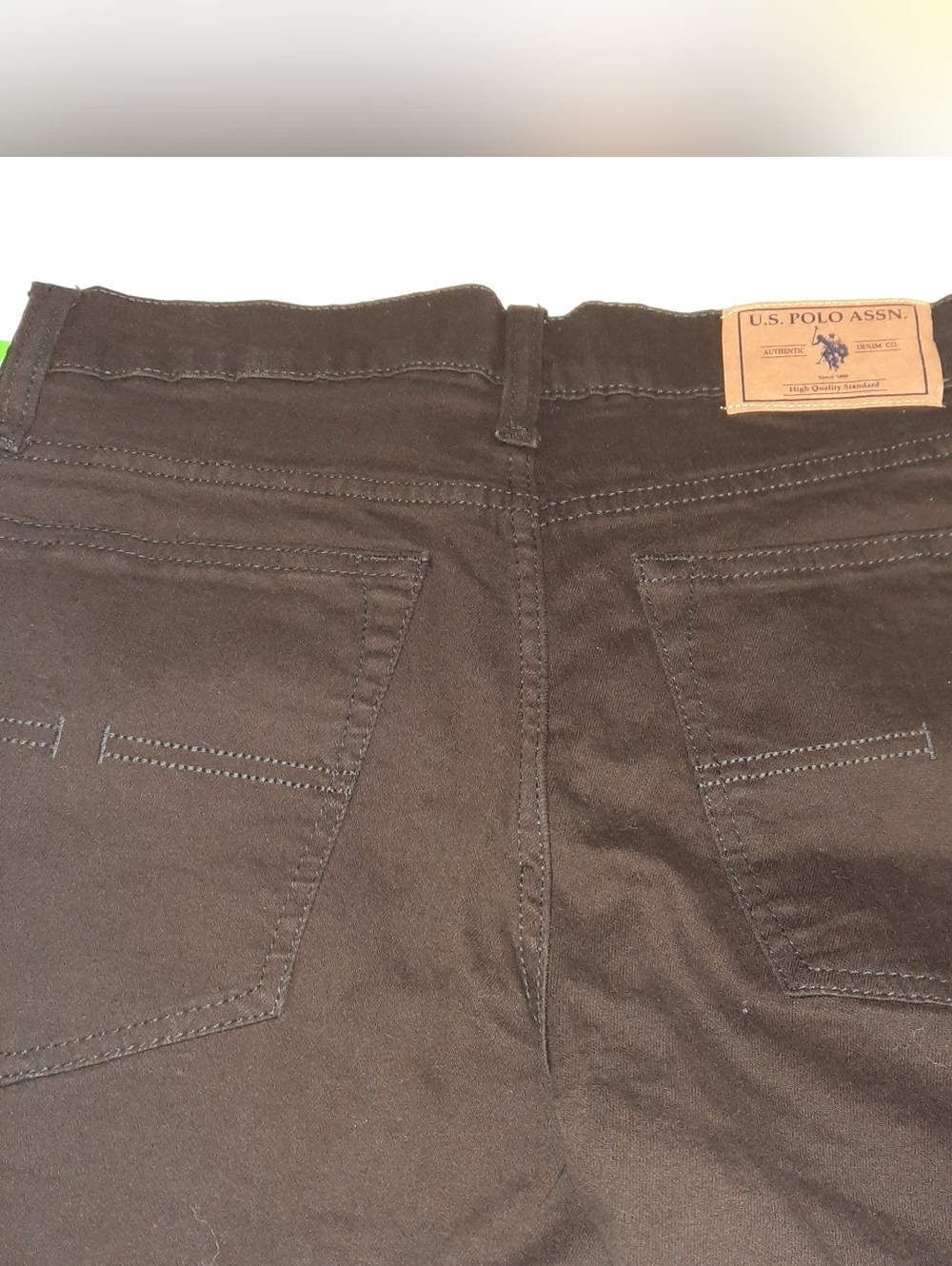 U.S. Polo Assn. Women’s Straight Leg Jeans - Black - Picture 8 of 9